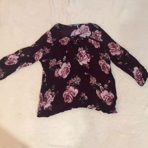 Floral long sleeve blouse
